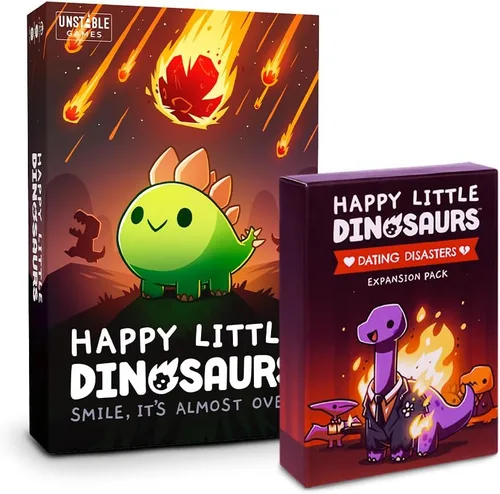 Miniatura 2 de Unstable Games - Happy Little Dinosaurs: Paquete de expansión Dating Disasters - Lindo juego de cartas para niños, adolescentes y adultos - ¡Evita