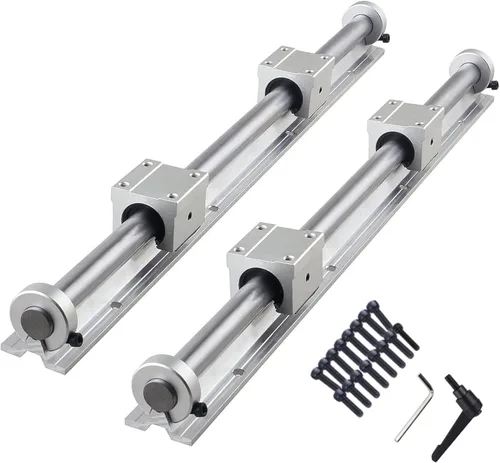 Miniatura 8 de ANWOK - Riel lineal SBR20-23.622 in/23.6 pulgadas, riel deslizante lineal con 4 bloques de rodamientos SBR20UU para routers CNC de bricolaje