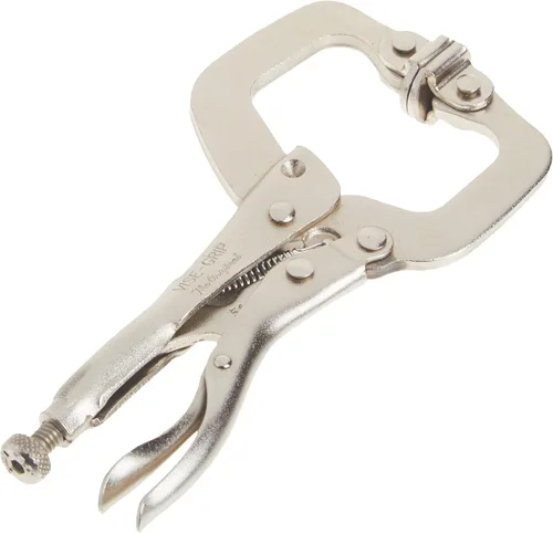 Miniatura 3 de IRWIN VISE-GRIP - Abrazadera en C, con traba y almohadillas giratorias, de 4 pulgadas (165) (Paquete de 2)