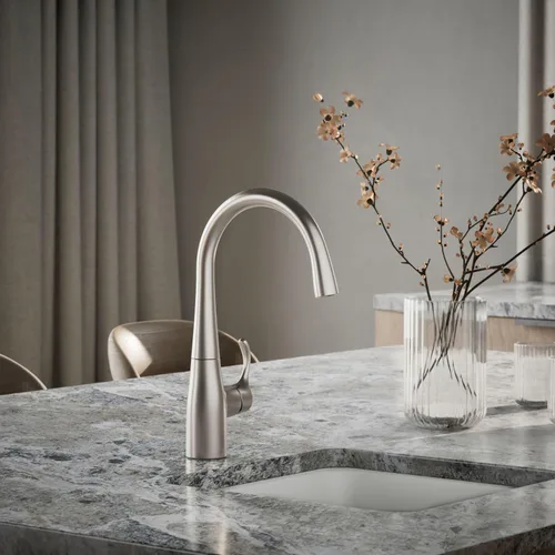 Miniatura 2 de KOHLER K-22034-VS Simplice(R) - Grifo para fregadero de barra, acero inoxidable vibrante Vibrant Stainless