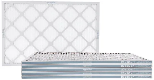 Miniatura 10 de Amazon Basics Paquete de 6 filtros de aire de 20 x 20 x 1 para horno de CA MERV 11 (tamaño real: 19.75 x 19.75 x .75 pulgadas)