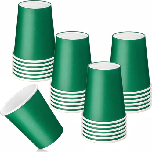 Miniatura 8 de Paquete de 75 unidades de tazas de papel desechables de 8 onzas, taza de café caliente, taza de café de papel para uso en oficina y cocina, tazas