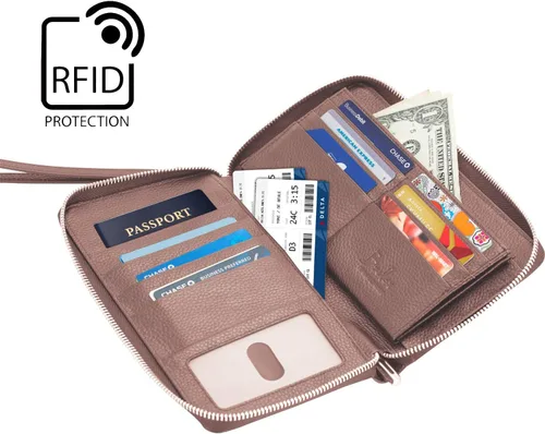 Miniatura 3 de Cartera de viaje, rosado (Blush Pink), Cartera RFID