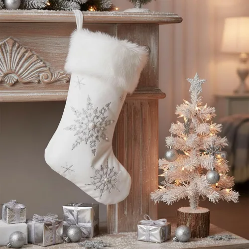Miniatura 7 de Colección de calcetas navideñas alegres de Comfy Hour (bordado de terciopelo suave)