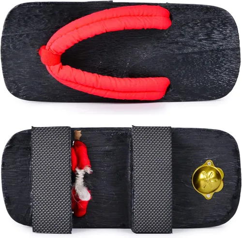 Miniatura 5 de Azumasun Zuecos japoneses de madera con calcetines Tabi para hombres y mujeres
