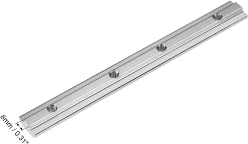 Miniatura 3 de uxcell Conector de línea recta, soporte de junta de 7 pulgadas con tornillos para perfil de extrusión de aluminio serie 4040 con ranura en T