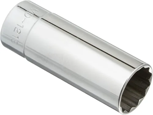 Miniatura 12 de Williams JHWMD-1214 SUPERTORQUE - Enchufe SAE de 1/4 pulgadas de profundidad, 12 puntos, tamaño de 7/16 pulgadas, acabado cromado altamente pulido
