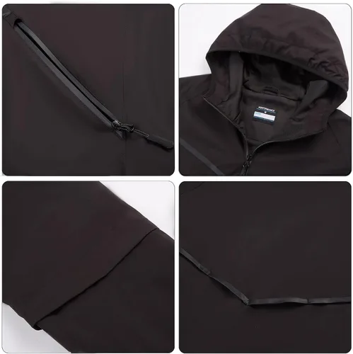 Miniatura 4 de K.E.J. Chaqueta de lluvia de golf, impermeable, trajes de lluvia de golf para hombres, equipo de lluvia de golf