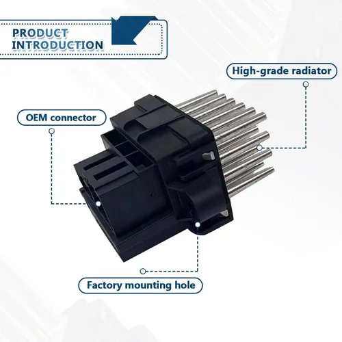 Miniatura 2 de Módulo de control de resistencia del motor del ventilador de calentador de aire acondicionado compatible con Chevy Chrysler Buick Cadillac GMC Dodge