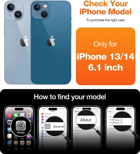 Miniatura 6 de TORRAS Funda magnética con función atril para iPhone 13/iPhone 14 [compatible con MagSafe], soporte resistente y versátil, grado militar, a prueba