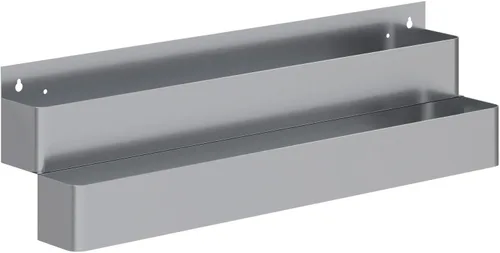 AmGood 36 in. Rack de carril de velocidad de acero inoxidable de doble nivel para barras comerciales, NSF