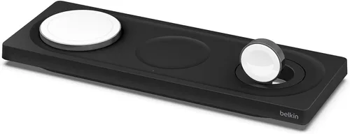 Miniatura 8 de Belkin MagSafe - Almohadilla de carga inalámbrica 3 en 1, carga inalámbrica rápida para Apple Watch, iPhone 17, iPhone 16, iPhone 15, iPhone 14 Negro