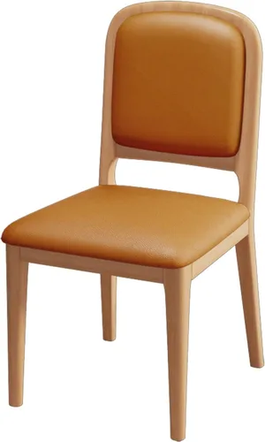 Miniatura 42 de Solid Wood Dining Room Chairs Minimalist,Kitchen Chairs with Soft Padded Back,Living Room Chair for Office Reading,Wood Frame,Armless Vanity