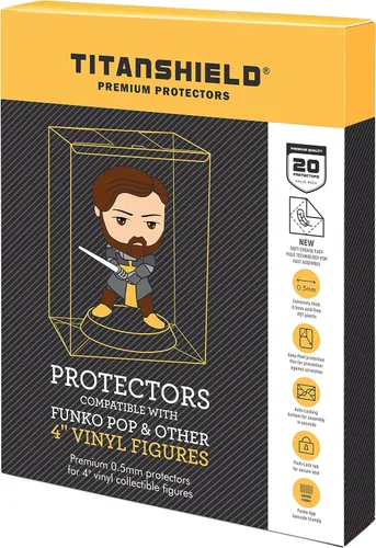 Miniatura 7 de TitanShield Funda protectora de 0.020 in compatible con Funko - Figuras de vinilo Pop! de 4 pulgadas (paquete de 8)