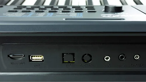 Miniatura 7 de RockJam - Piano de teclado de 61 teclas con flexión de tono, fuente de alimentación, soporte para partituras, calcomanías para notas de piano