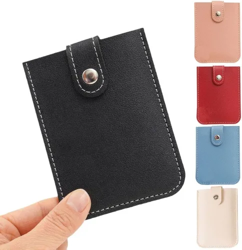 Miniatura 2 de Crazyview Cardcarie - Organizador de tarjetas extraíble, bolsa organizadora de cuero con cierre a presión, organizador de tarjetas extraíble
