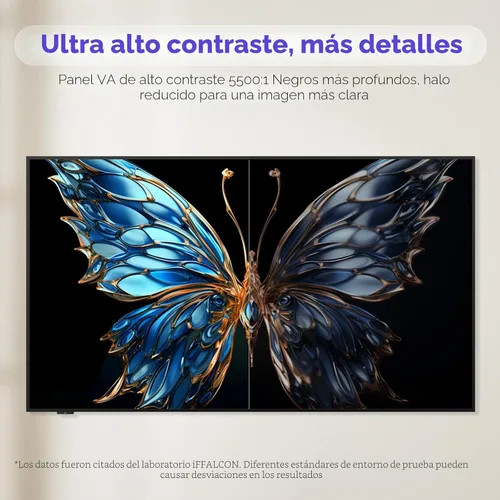 Miniatura 7 de iFFALCON Smart TV QLED 4K Clase de 65 pulgadas, TV con marco de imagen ultradelgado, 144Hz, HDR, modo artístico con arte IA, amplia gama