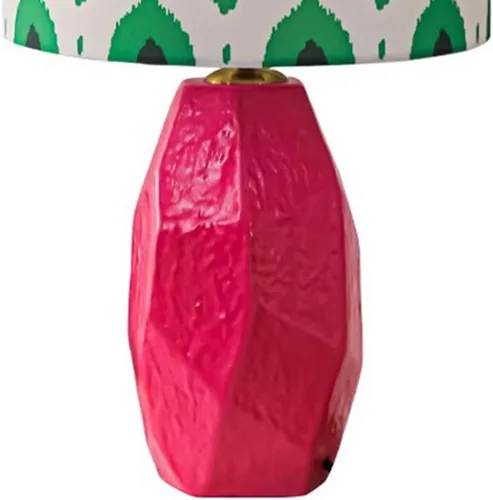 Miniatura 4 de Lamp for Desk Pink Ceramic Table Lamp Bedroom Study Bedside Lamp Retro Atmosphere Lamp Desk Lamps for Home Office