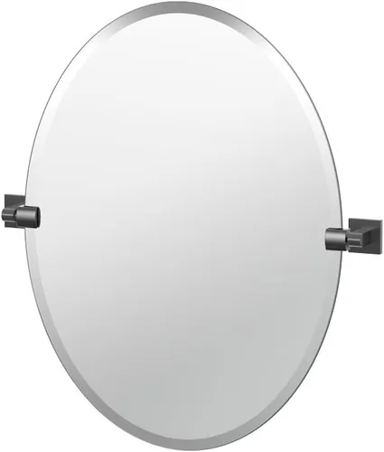 Miniatura 26 de Gatco 5679SM - Espejo rectangular sin marco, 24 pulgadas, latón cepillado negro mate combinado