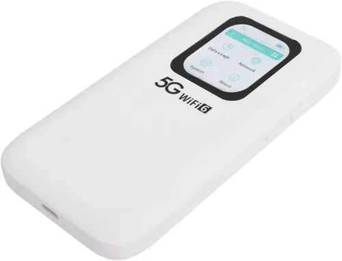 Miniatura 9 de Hotspot móvil WiFi 5G, enrutador portátil Wi Fi 6 para viajes soporta hasta 16 dispositivos, pantalla táctil de 2.01 pulgadas, con ranura