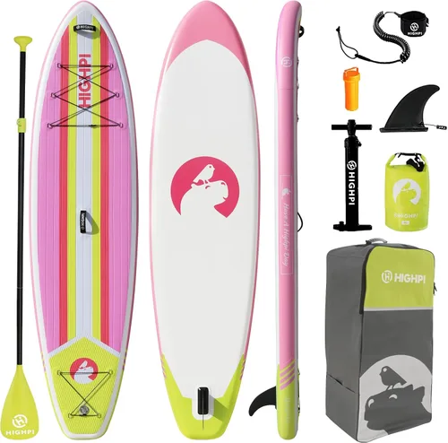 Miniatura 11 de Inflatable Stand-Up Paddle Board: Wide SUP with Full Accessories, Anti-Slip EVA Deck, Paddleboard for Yoga/Surfing/Fishing & More, for Youth &