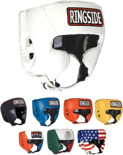 Miniatura 14 de Ringside, Muay Thai, MMA, casco con protección para enfrentamiento de boxeo con laterales Blanco