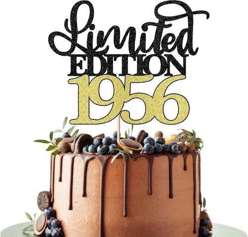Miniatura 27 de Decoración para tartas de edición limitada de 1935, decoración de pastel de feliz cumpleaños 90, hombres y mujeres animan 90 años/90 y fabulosa