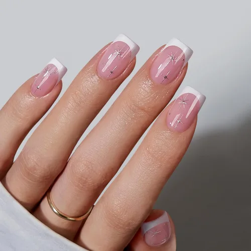 Miniatura 40 de BTArtbox Uñas Postizas Blancas Cortas a Presión - Uñas Postizas de Gel Suave en Forma de Almendra, Uñas Blancas con Pegamento para Uñas, Uñas