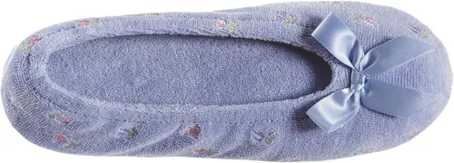 Miniatura 4 de isotoner - Pantuflas bordadas tipo bailarina para mujer.