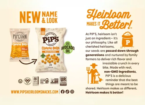Miniatura 4 de Palomitas de Maíz Mini Tradicional de Pipcorn por Heirloom Pip's Snacks - Sal Marina, 1 oz 24 pz - Paquetes de Snack Saludables y Sin Gluten, Maíz