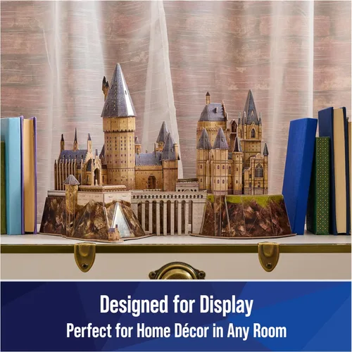 Miniatura 4 de 4D Build, Kit de modelo 3D del castillo de Hogwarts de Harry Potter, coleccionables de Harry Potter y decoración de escritorio, rompecabezas