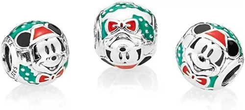 Miniatura 3 de Charm de plata de ley 925 de PANDORA Disney Santa Mickey - 797502ENMX