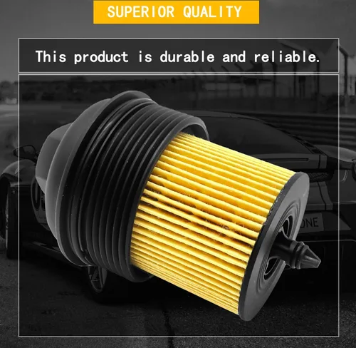 Miniatura 4 de Ensamble de Filtro de Aceite de Motor y Tapa OXCANO Reemplaza 12605565 PF458G Compatible con Pontiac G5 G6 Grand Am Pursuit Solstice Sunfire