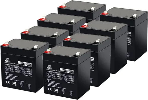 Miniatura 8 de Paquete de 10: 12V 5AH VRLA AGM 12V 5AH Batería recargable para LiftMaster 485LM/Craftsman 53918/Chamberlain 4228 Abrepuertas de garaje, alarma