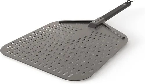 Ninja XSKOPPL pala para pizza perforada para exteriores con fuego de leña, compatible con horno de exterior Ninja Woodfire (serie OO100), cordón