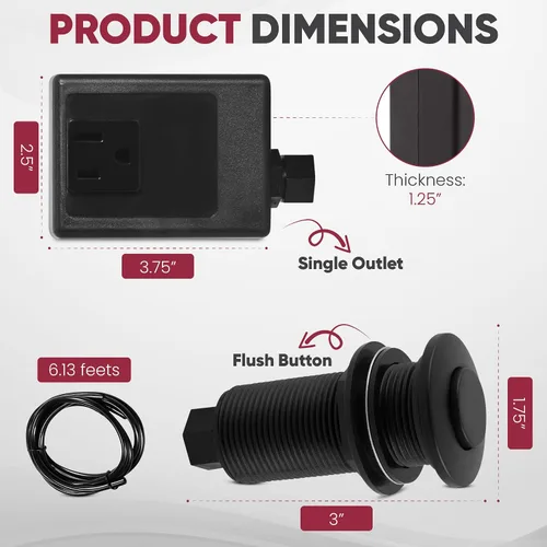 Miniatura 9 de Disposición Air Switch y caja de control de salida única en cobre envejecido)