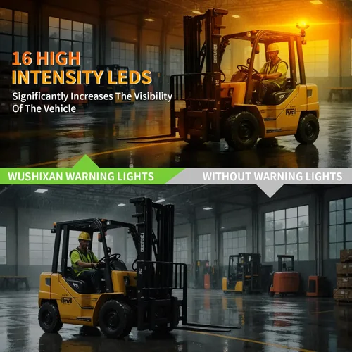 Miniatura 6 de Luces estroboscópicas de luz LED amarilla para camiones de 12 V 24 V, luz de baliza naranja, faro giratorio con 6 modos para coche, camión, UTV