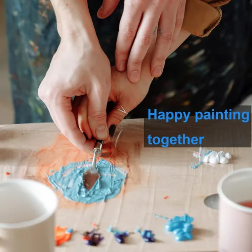 Miniatura 10 de Juego de 5 cuchillos de paleta para pintura, suministros para aceite, pintura acrílica, decoración de pasteles, cuchillo de paleta de acero
