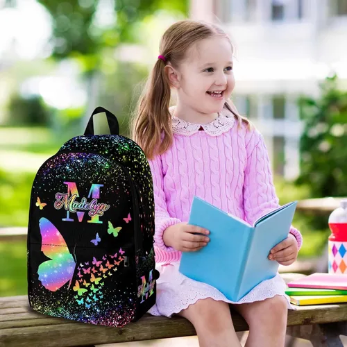 Miniatura 217 de Texto personalizado Elefante desgaste gafas mochila mochila mochila casual Daypack bolsa para mamá niñas, color86-4, Mochilas Daypack