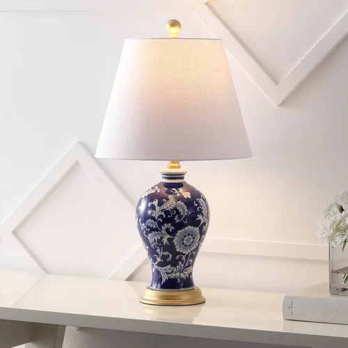 Miniatura 7 de Eyely EYL3009A Mae - Lámpara de mesa LED floral de 24 pulgadas para sala de lectura, sala de estar, oficina, dormitorio, clásica, cabaña