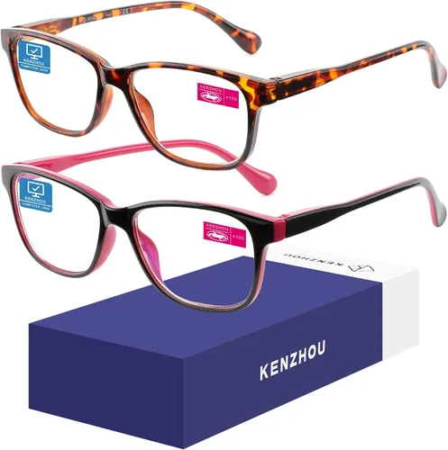 Miniatura 16 de K KENZHOU Lentes de luz azul para mujeres y hombres, lentes de bloqueo de luz azul para teléfonos de juegos de computadora, antifatiga ocular y Negro