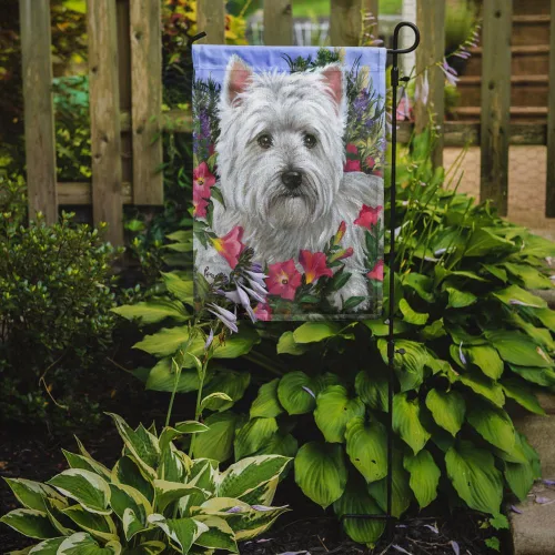 Miniatura 135 de Caroline's Treasures PPP3090GF - Bandera decorativa para jardín de bulldog inglés y otoño, para exteriores, patio, flores, tamaño de jardín