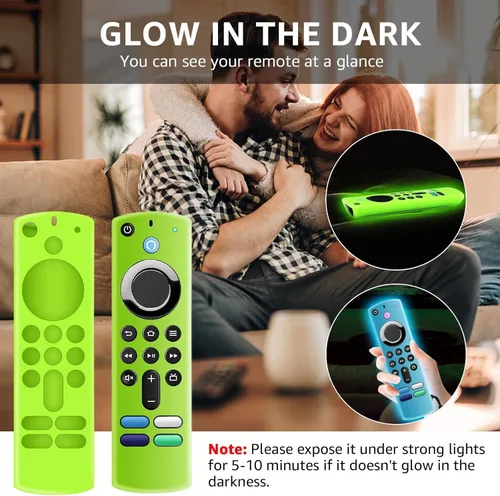 Miniatura 3 de Paquete de 3 fundas de silicona para control remoto Fire TV Stick 4K/Alexa Voice Remote 3ª generación, funda protectora de silicona antideslizante