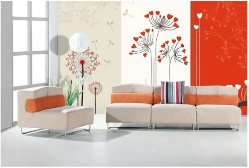 Miniatura 20 de Mural de pegatina removible para decorar el hogar Bonito árbol de cerezo en flor