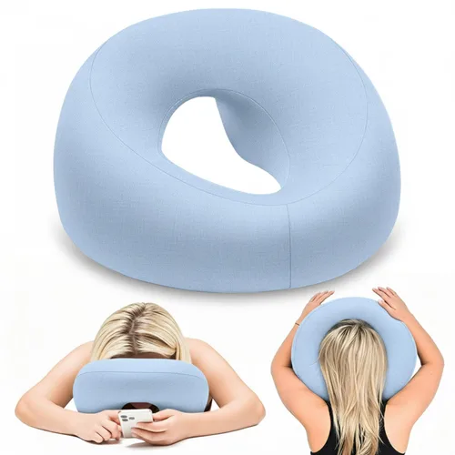 Miniatura 10 de Reposacabezas de masaje facial para cama, almohada boca abajo, masaje para dormir, almohada BBL después de la cirugía, recuperación posterior a