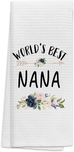 Miniatura 15 de TNUW Best Grandma - Toallas de cocina de 16 x 24 pulgadas, la mejor flor de Abuela del mundo, suave y absorbente, toalla de cocina, toallas de mano