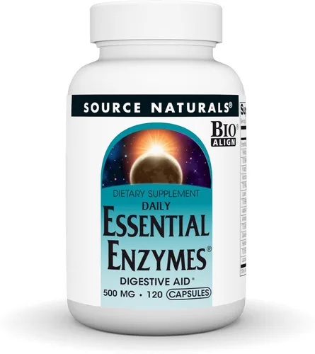 Miniatura 9 de Source Naturals Essential Enzymes - Suplemento de enzimas múltiples bio-alineadas de 500 mg, defensa herbaria para digestión, gases, estreñimiento