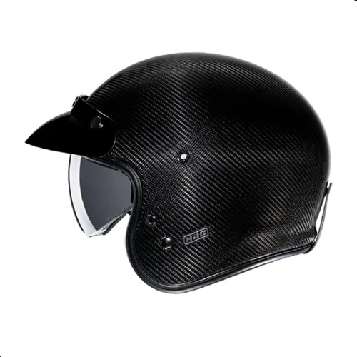 Miniatura 3 de HJC V31 Casco de motocicleta de carbono sólido con visera IS-10, aprobado por DOT (carbono, pequeño)