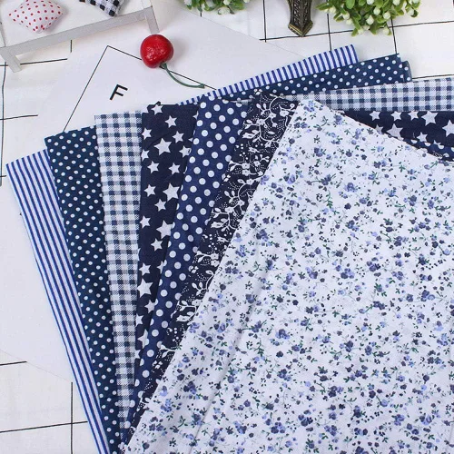 Miniatura 2 de 21 piezas de 10 x 10 pulgadas, de tela de retazos de tela de algodón con estampado floral, precortadas, para manualidades, costura, álbumes