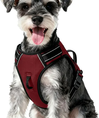 Miniatura 136 de Arnés para perro sin tirones, chaleco reflectante ajustable y acolchado para mascotas con asa de fácil control, fácil de llevar con nudo elegante